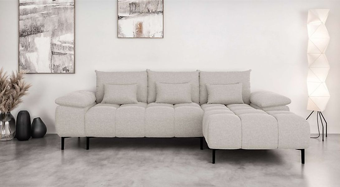 INOSIGN Ecksofa »DROMARA Schlafsofa mit Bettkasten, Maße: B/T/H 277/141/91 günstig online kaufen