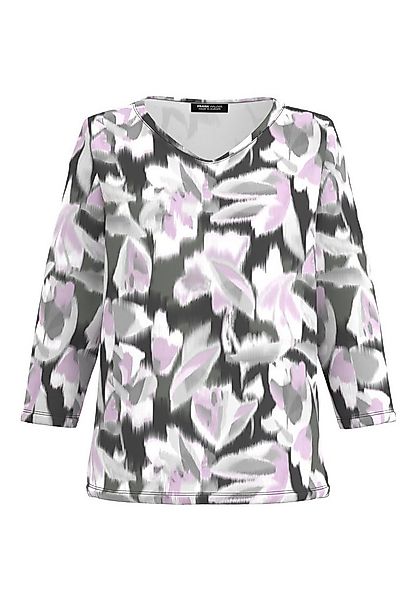 FRANK WALDER 3/4-Arm-Shirt mit gerundetem V-Ausschnitt günstig online kaufen