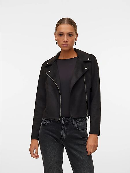 Vero Moda Bikerjacke "VMJOSE SHORT FAUX SUEDE JACKET GA NOOS" mit asymetris günstig online kaufen