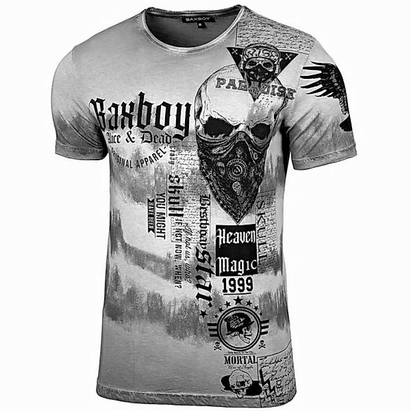 Baxboy T-Shirt Baxboy T-Shirt Rundhalsshirt mit Markenprint B-07 günstig online kaufen