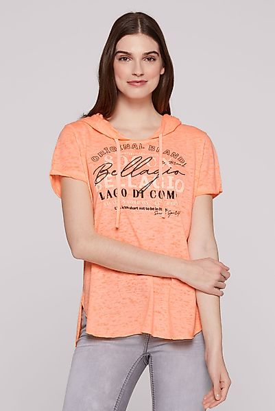 SOCCX Rundhalsshirt mit Ausbrenner-Effekten günstig online kaufen