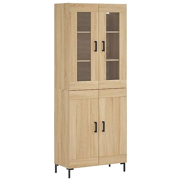 vidaXL Highboard Sonoma-Eiche 69,5x34x180 cm Holzwerkstoff 3198340 günstig online kaufen