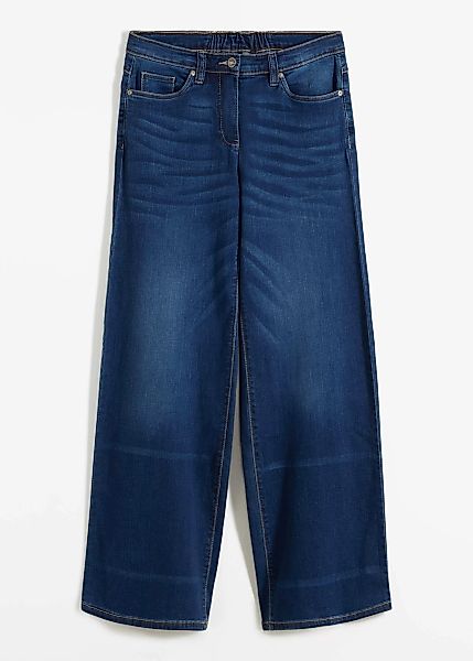 Wide Leg Jeans Mid Waist, Culotte günstig online kaufen