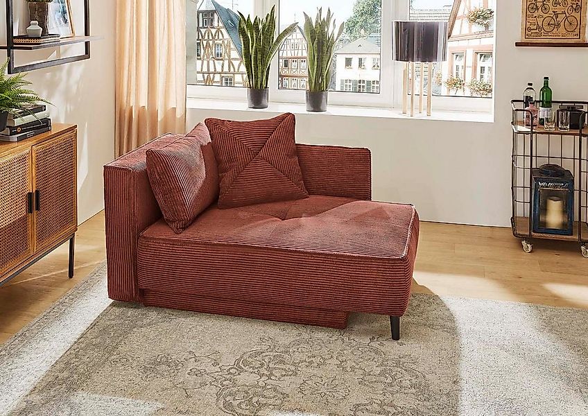 Jockenhöfer Gruppe Recamiere Rex, B: 155 cm, Liegefl. 88x200 cm, mit Bettfu günstig online kaufen