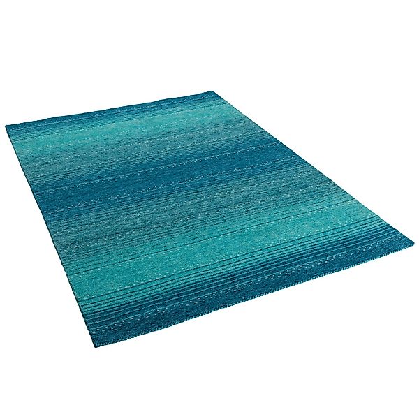 Pergamon Natur Teppich Indo Gabbeh Indira Verlauf Türkis 70x140cm günstig online kaufen
