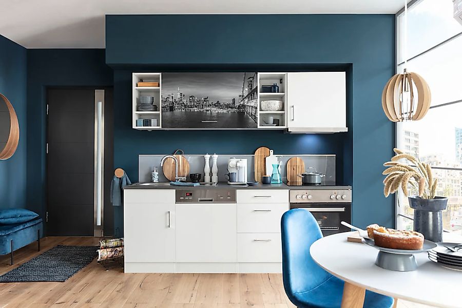 KOCHSTATION Küchenzeile "KS-Paris – Küchen mit einzigartigen Fotomotiven au günstig online kaufen