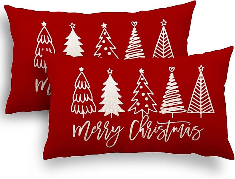 trends for living Kissenbezüge Weihnachtsdeko Kissenbezug 2er Set, 30x50 cm günstig online kaufen