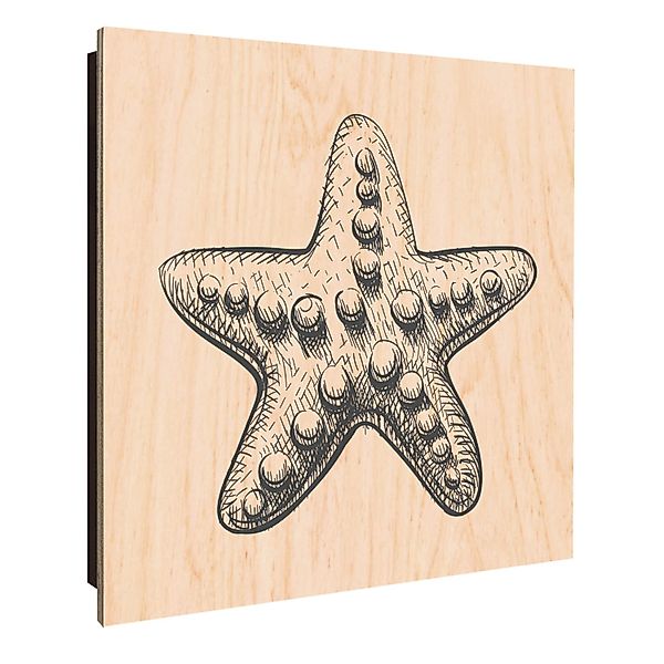 Banjado Schlüsselkasten Holz 30x30cm Schwarz Scharnier Rechts 50 Haken Desi günstig online kaufen