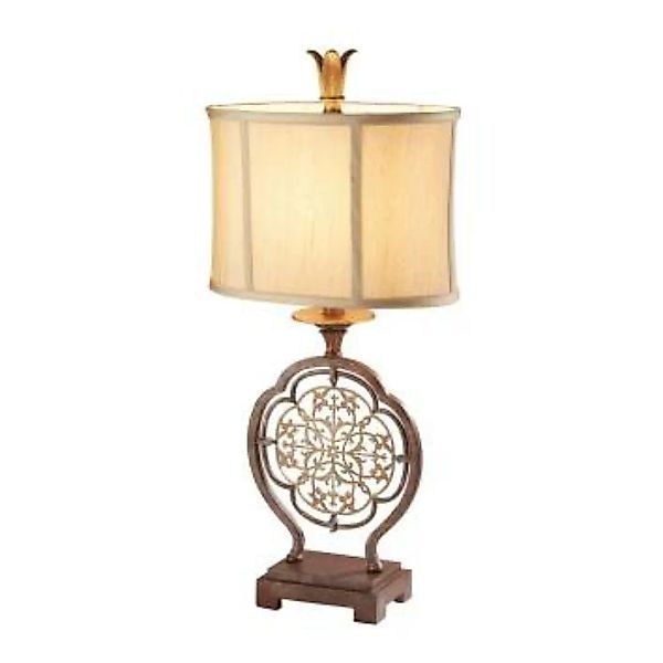 Tischleuchte SAMEA Creme H:70cm Wohnzimmer Lampe günstig online kaufen
