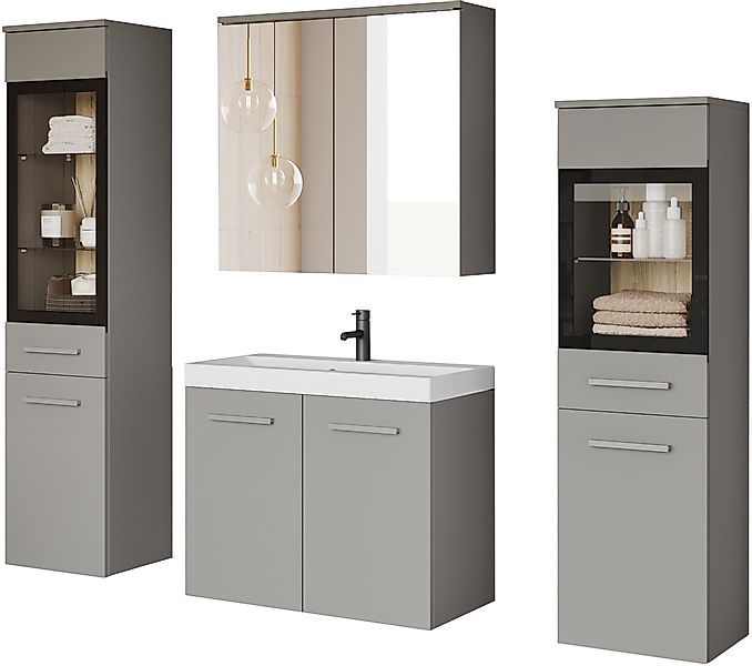 welltime Badmöbel-Set MADRIT II, Schrank mit günstig online kaufen