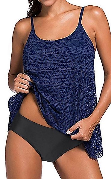 Badekönig Tankini mit Bauch Weg Effekt im angesagtem Häckellook günstig online kaufen