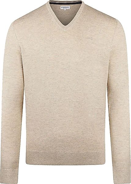 McGregor Pullover Merinowolle V-Ausschnitt Sand - Größe XXL günstig online kaufen