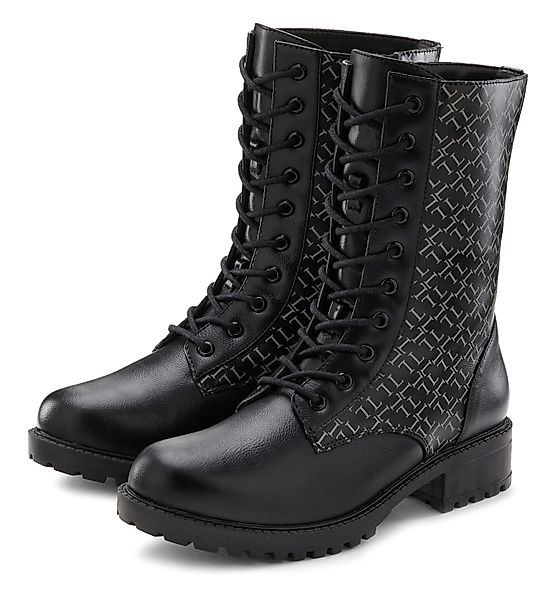 LASCANA Stiefelette mit modischem Druck, Stiefel, günstig online kaufen