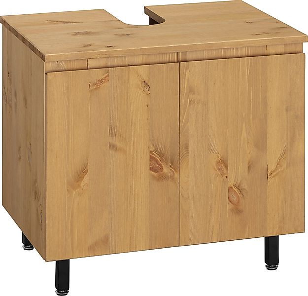 OTTO products Waschbeckenunterschrank "Fjonn", Kiefer, Breite 60 cm, Massiv günstig online kaufen