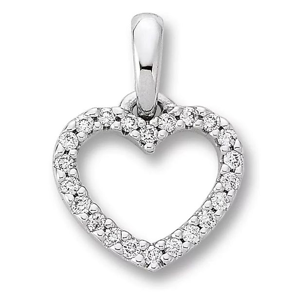 ONE ELEMENT Kettenanhänger "0.11 ct Diamant Brillant Herz Anhänger aus 585 günstig online kaufen