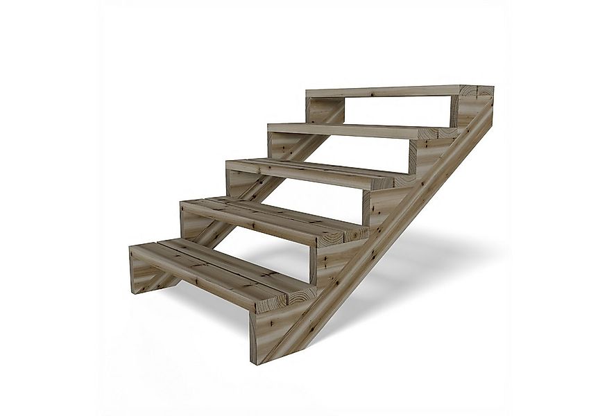 Gartenwelt Riegelsberger Außentreppe Terrassentreppe Kiefer kesseldruckimpr günstig online kaufen