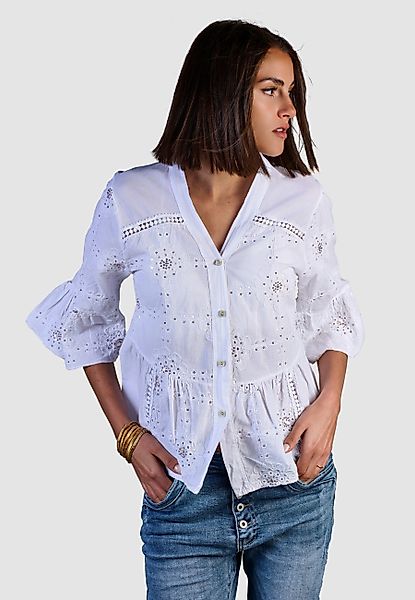 Andijamo-Fashion Spitzenbluse SUNLACE Femininer Schnitt mit günstig online kaufen