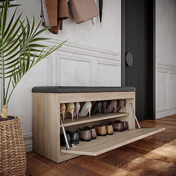 Platan Room Schuhschrank mit Sitzkissen, Schuhkommode, günstig online kaufen