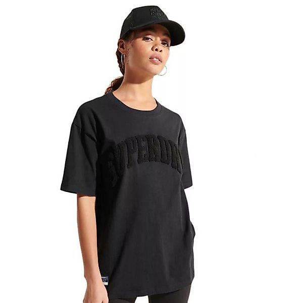 Superdry Varsity Arch Mono Kurzarm T-shirt L Black günstig online kaufen