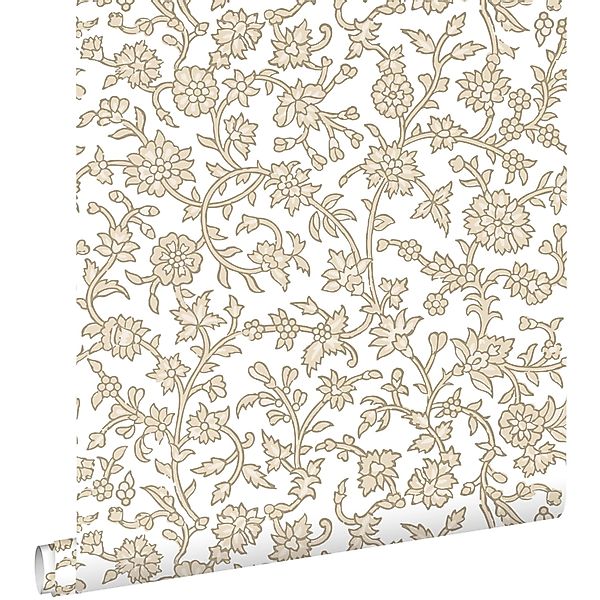 ESTAhome Tapete Blumenmuster Beige 50 X 900 Cm 131518 günstig online kaufen