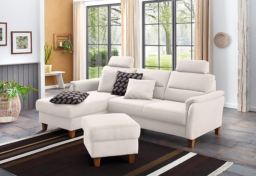 Home affaire Ecksofa Palmera L-Form, Federkern, günstig online kaufen