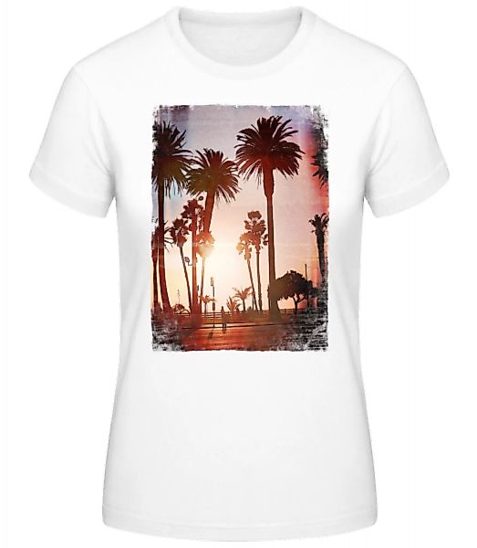 Palmen Promenade · Frauen Basic T-Shirt günstig online kaufen