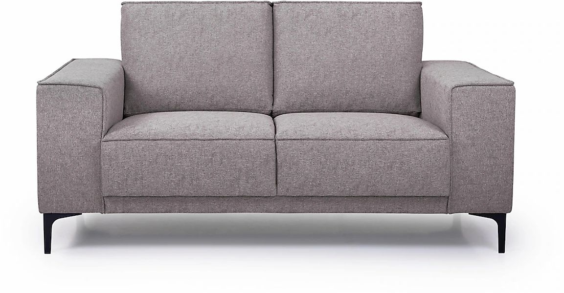 Places of Style 2-Sitzer "Kompaktsofa Oland, Struktur, Flachgewebe, Luxus-M günstig online kaufen