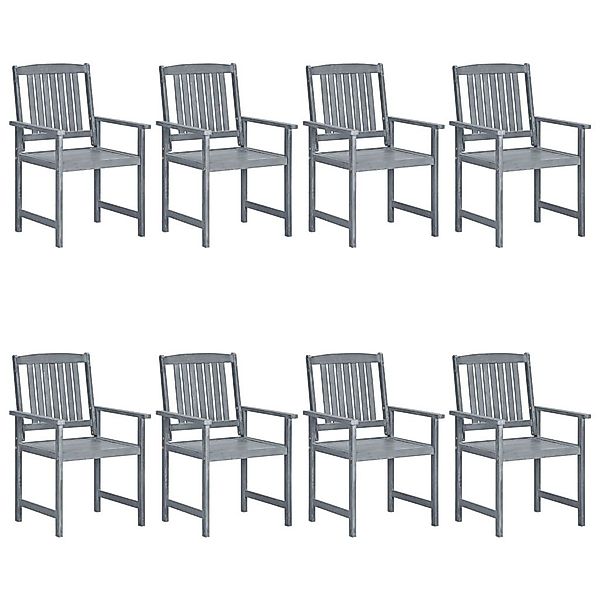 vidaXL Gartenstuhl Gartenstühle 8 Stk. Massivholz günstig online kaufen