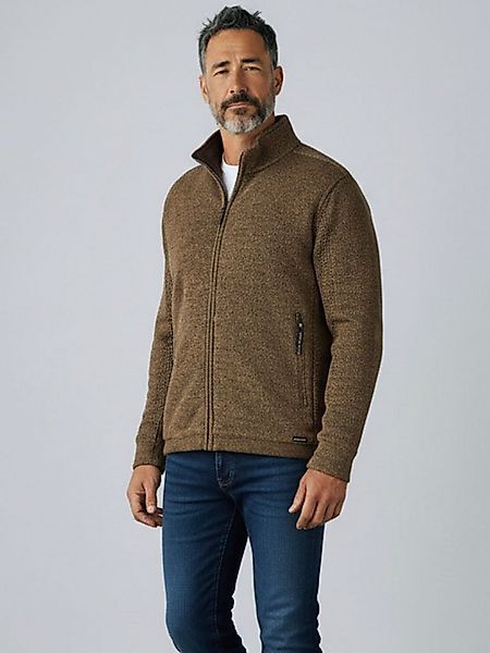 River Creek Strickjacke 62486 Herren Strickjacke mit Stehkragen & Teddyfutt günstig online kaufen