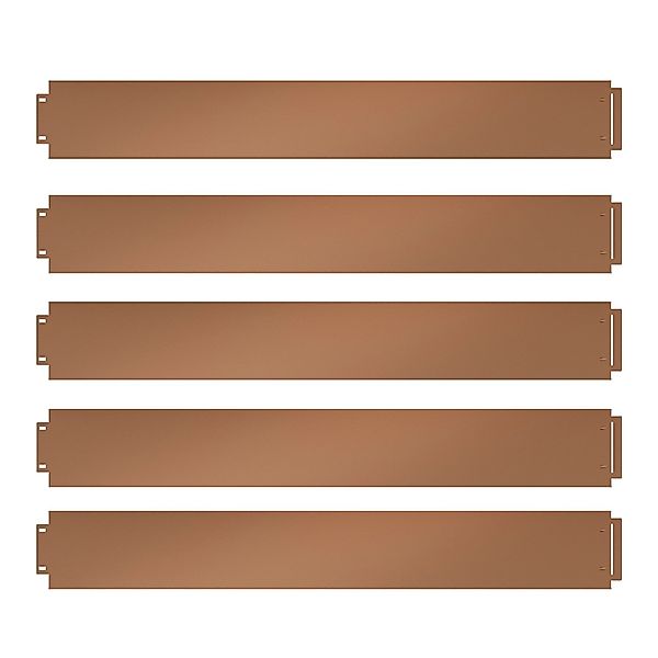 OK-Living Rasenkante Braun 100 x 14 cm 35 Meter günstig online kaufen