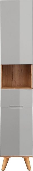 welltime Hochschrank Lund Badschrank skandinavisches Design mit viel Staura günstig online kaufen