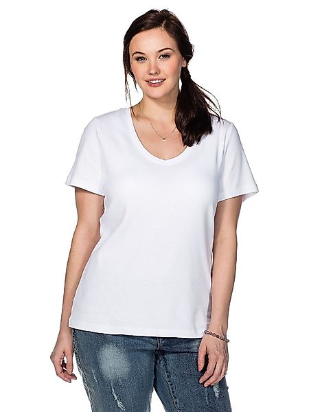 Sheego T-Shirt Große Größen aus fein günstig online kaufen