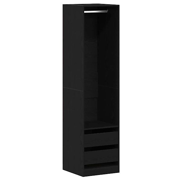 vidaXL Kleiderschrank mit Regal Schwarz Eichen-Optik 50 x 50 x 200 cm 33293 günstig online kaufen
