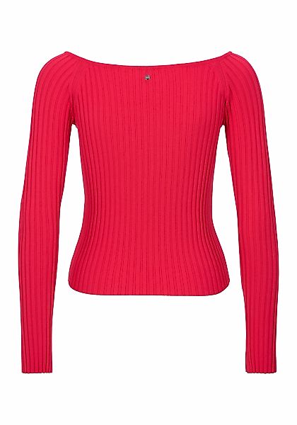 BOSS ORANGE Carmenpullover Fayez Premium Damenmode Cut-Out mit Logodetail günstig online kaufen