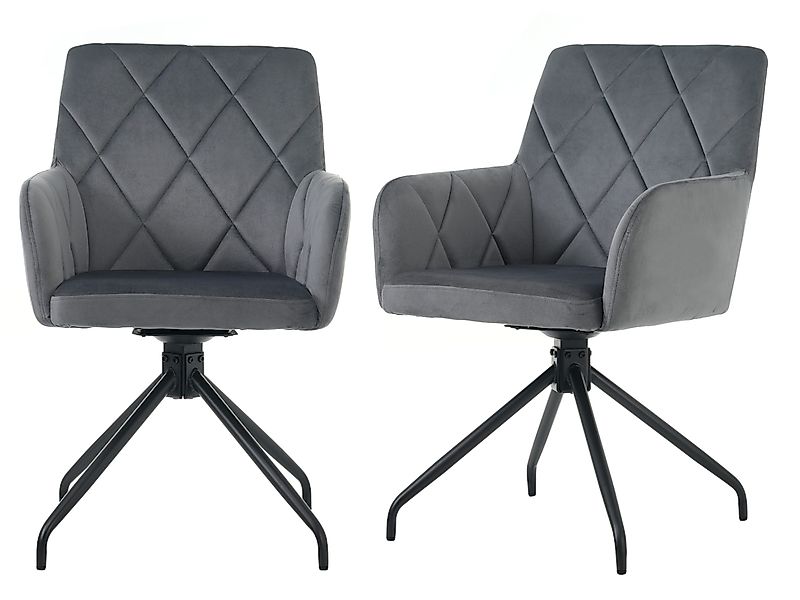 SeedWave Esszimmerstuhl Samt Esszimmer-Drehstuhl mit Armlehne, günstig online kaufen