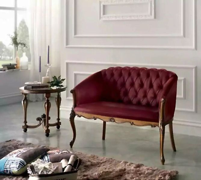 JVmoebel 2-Sitzer Design Chesterfield Sofa 2 Sitzer Luxus Klassische Textil günstig online kaufen