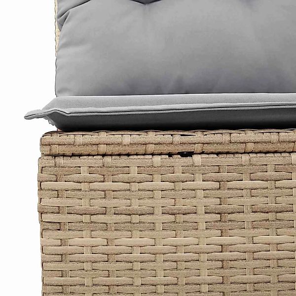 vidaXL Garten-Sofa-Set mit Kissen 8-Tlg Beige Poly Rattan 3347917 günstig online kaufen