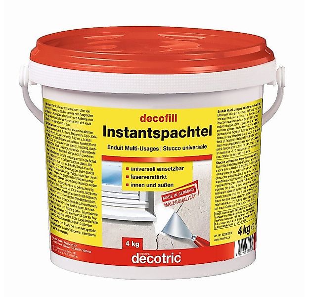 decotric® Spachtelmasse Decotric Decofill Instantspachtel 4 kg günstig online kaufen