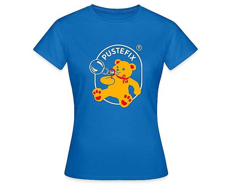 Spreadshirt T-Shirt PUSTEFIX Logo Der Seifenblasen Bär Kostüm Frauen T-Shir günstig online kaufen