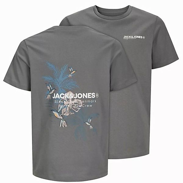 Jack & Jones Rundhalsshirt Jack&Jones T-Shirt XXL grau Rückenprint JJHAWAII günstig online kaufen