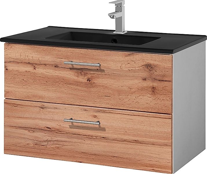 welltime Waschtisch Trento Badezimmerschrank mit Becken günstig online kaufen