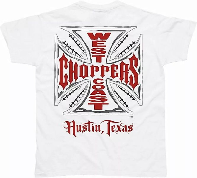 West Coast Choppers T-Shirt Web Cross T-Shirt White günstig online kaufen