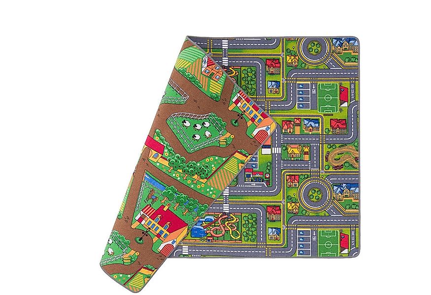 Snapstyle Kinderteppich Straßenteppich Beidseitig Straßenlandschaften, Rech günstig online kaufen