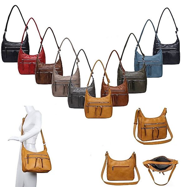 ITALYSHOP24 Schultertasche Damen Tasche Shopper Crossbody Umhängetasche Led günstig online kaufen