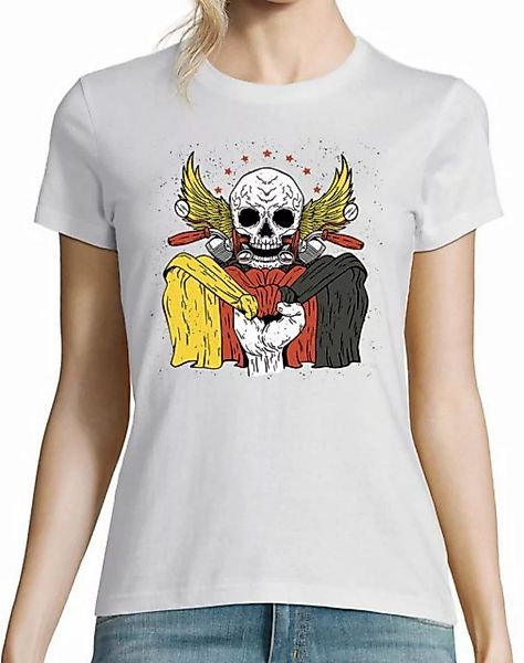 Youth Designz T-Shirt German Biker Skull Damen Shirt mit trendigem Frontpri günstig online kaufen
