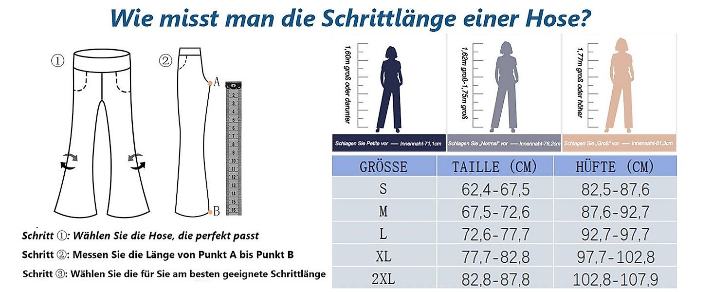 G4Free Schlaghose G4Free Damen Activewear-Hosen Bootcut Jeans Yoga Hosen Ho günstig online kaufen