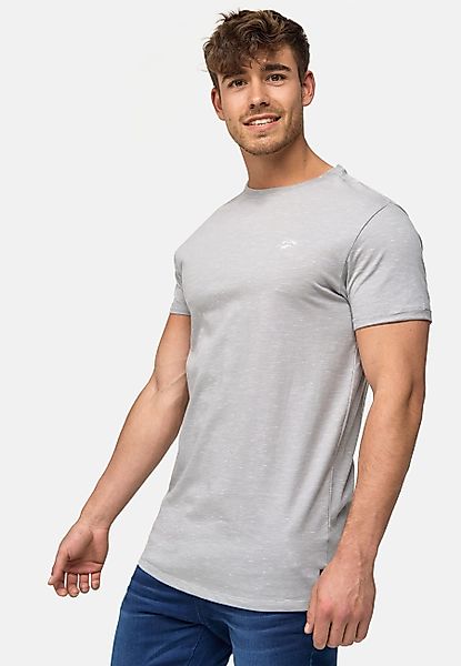Indicode T-Shirt Kloge mit dezentem Label-Detail günstig online kaufen