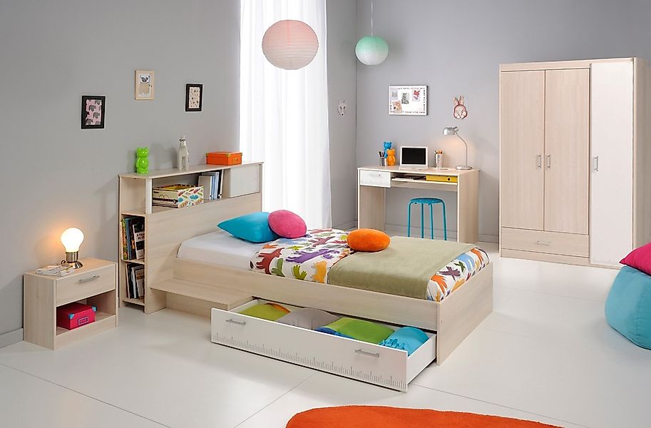 Parisot Jugendzimmer-Set "Charly", (Set, 6 tlg., Schrank, Bett, Regal, Nach günstig online kaufen