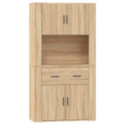 vidaXL Highboard Highboard Sonoma-Eiche Holzwerkstoff (1 günstig online kaufen