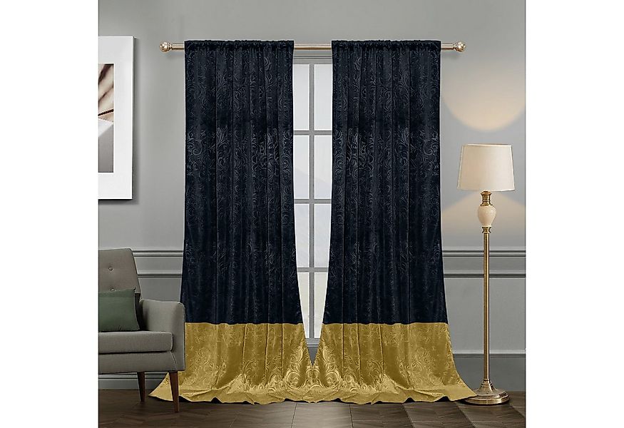 BTTO V&G Gardine Blickdicht Vorhang,Samtvorhänge,Verdunklungsvorhang (2 St) günstig online kaufen